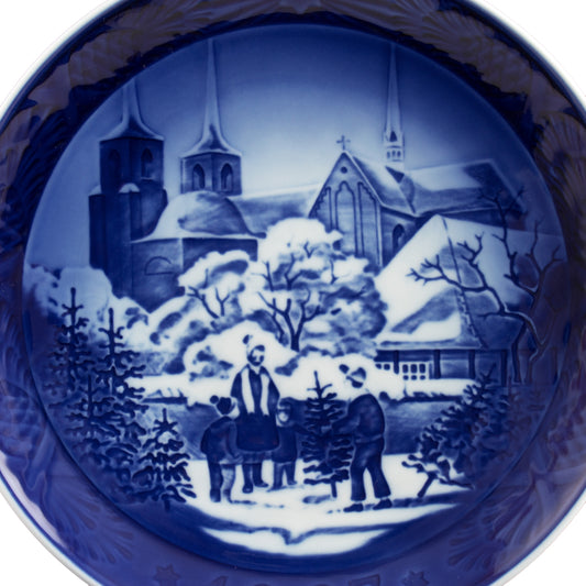Piatto di Natale Royal Copenhagen porcellana autentica, 18 cm