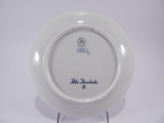 Marchio Royal Copenhagen con Corona e tre Linee Ondulate sul piatto Ribe Domkirke