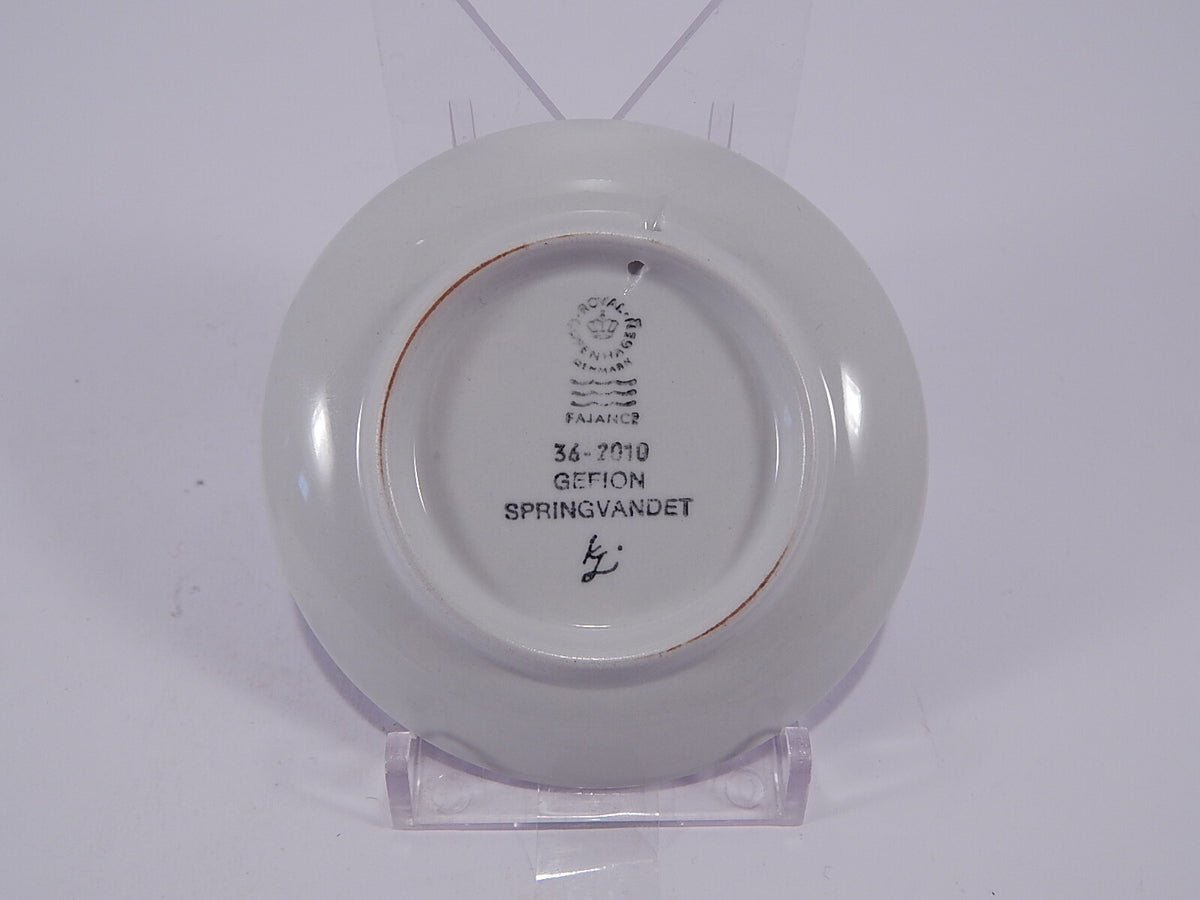 Plaquette N.36 Gefion Springvandet Royal Copenhagen porcellana autentica, 8cm