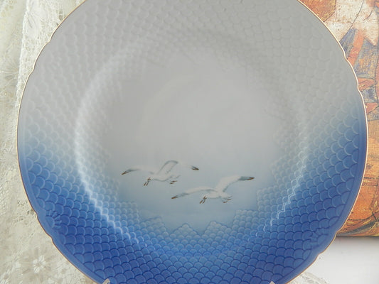 Servizio Gabbiani Piatto da portata rotondo Ø Royal Copenhagen porcellana autentica, 32cm