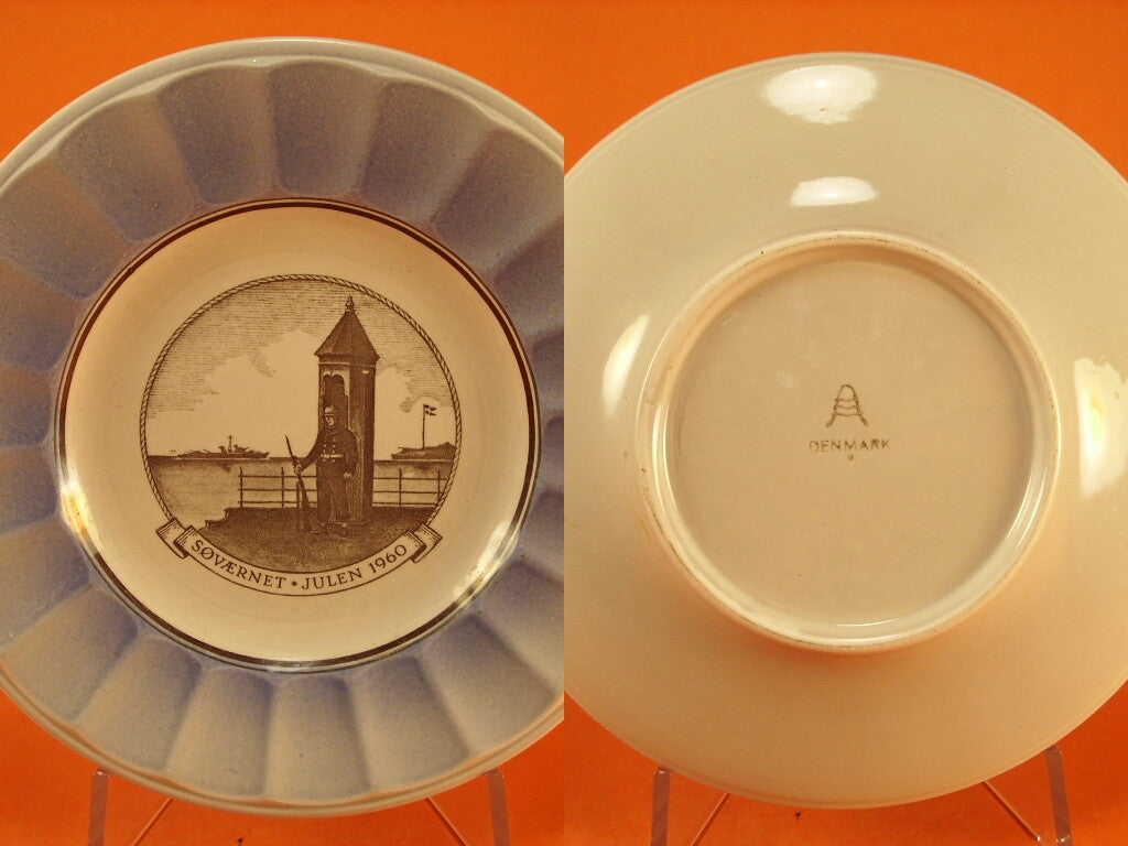 Søværnets Juleplatte 1960, ceramica decorativa da collezione danese