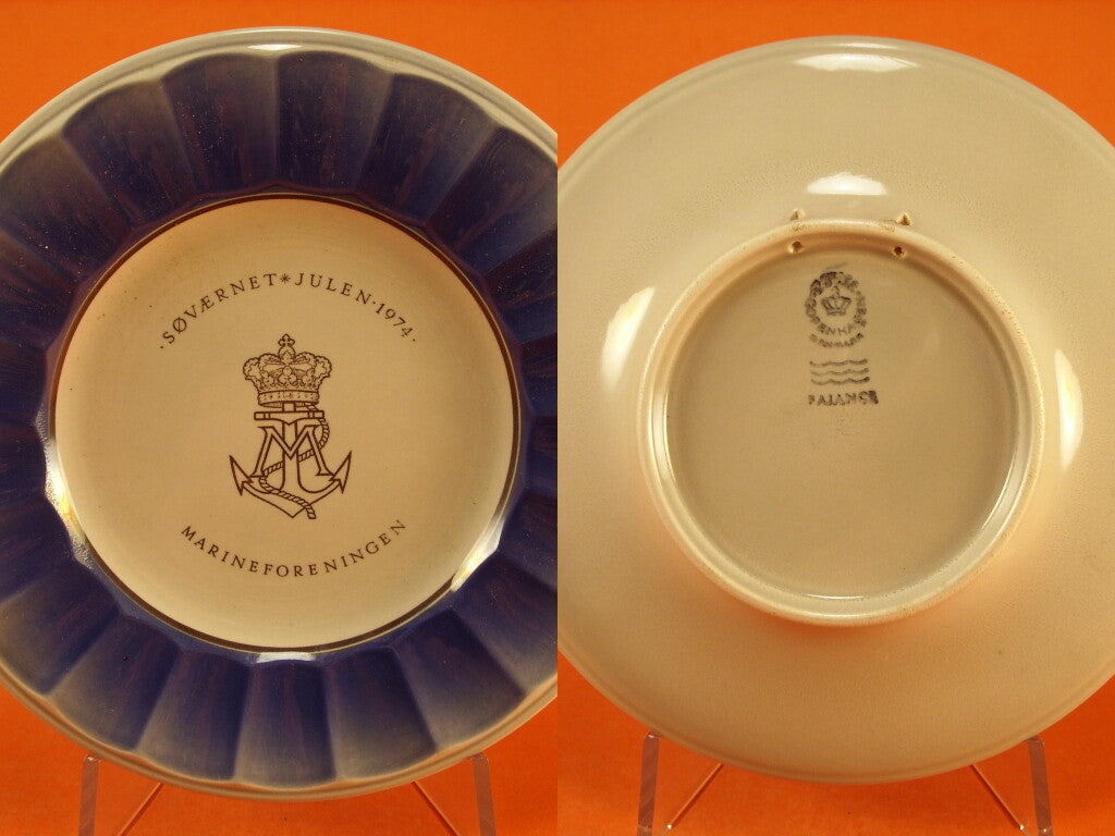 Søværnets Juleplatte 1974, ceramica decorativa da collezione danese