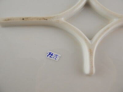 ANTICO 1800 VASSOIO PIATTO OVALE PORCELLANA AUSTRIA VIENNA VERDE ORO BECCACCE