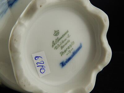 ANTICA CAFFETTIERA BRICCO PORCELLANA BAVARIA SELTMANN WEIDEN THERESIA BIANCO BLU