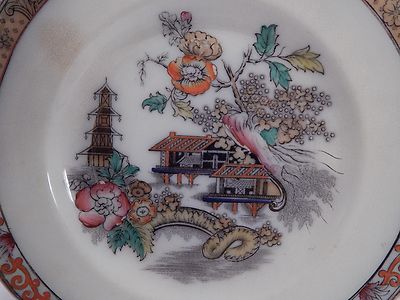 ANTICO PIATTO PORCELLANA RORSTRAND COLLEZIONE DEL 1800 ANTIQUE PORCELAIN PLATE