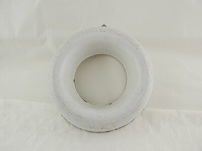 ANTICA E RARA FORMELLA TORTIERA METALLO SMALTATO SHABBY CHIC KITCHEN COLLECTION