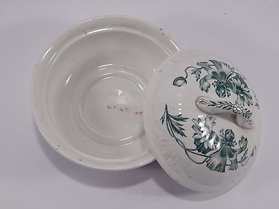 ART NOUVEAU ANTICO COFANETTO PORTA GIOIE CERAMICA BOCH FRERES PRIMAVERA