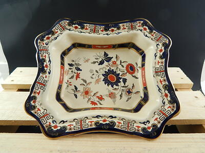 ANTICA PREZIOSA RARA LEGUMIERA PORCELLANA MASON’S WINDSOR PATTERN DIPINTA A MANO