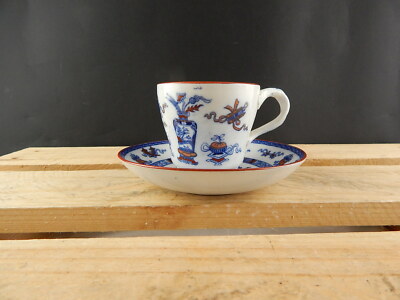 ANTICO 1850 SET PORCELLANA TAZZA E PIATTO MINTON STOKE STAFFORDSHIRE WOODSEAT #