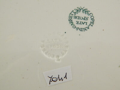 COPELAND & GARRETT 1833-1847 LATE SPODE ANTICO PREZIOSO PIATTO CERAMICA POTTERY