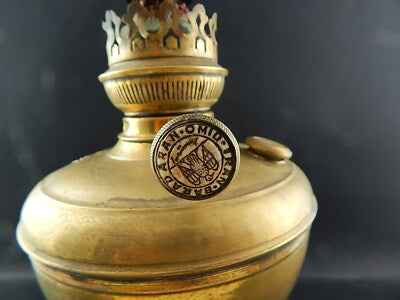 ANTICA RARA LAMPADA TAVOLO LUME PETROLIO LIBERTY AQUILAS F.LLI SANTINI FERRARA