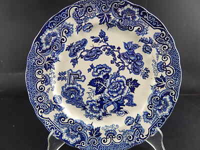 ANTICO 1938 RARO PIATTO CERAMICA RICHARD MILANO DECORO JAPON BIANCO BLU