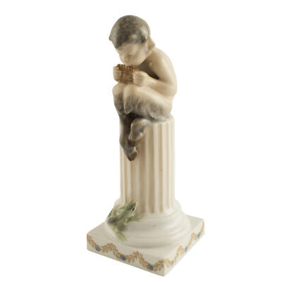 STATUINA PORCELLANA ROYAL COPENHAGEN "Fauno con Lucertola" 433 ORIGINALE PRIMA S
