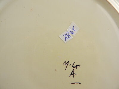 ANTICO PIATTO COLLEZIONE CERAMICA POLICROMO ALBISOLA GIUSEPPE MAZZOTTI PRIMO 900