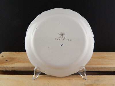 ANTICO 1946 PIATTO CERAMICA IMOLA TECNICA E DECORO SETTECENTO ITALIANO CM 19 #1