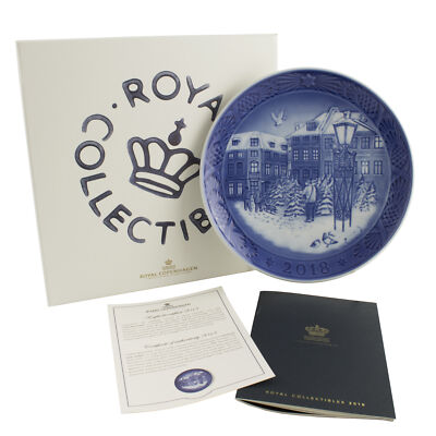 ROYAL COPENHAGEN PIATTO DI NATALE 2018 ORIGINALE CON SCATOLA PRIMA SCELTA