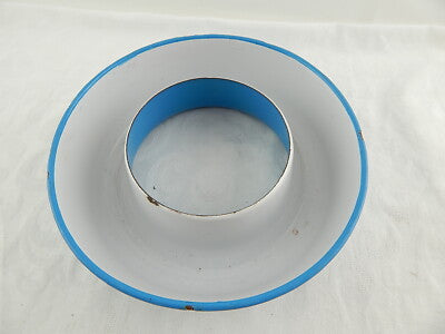 ANTICA RARA FORMELLA TORTIERA METALLO SMALTATO SHABBY CHIC KITCHEN COLLECTION