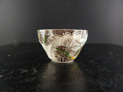 ANTICA ZUCCHERIERA CIOTOLA CERAMICA MYOTT STAFFORDSHIRE ENGLAND STAMPA MANO