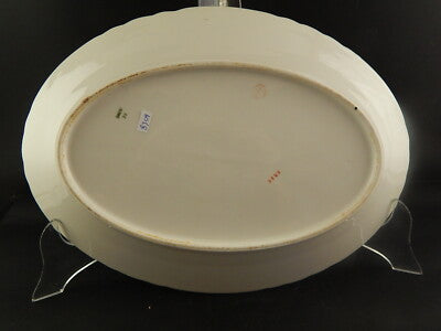 ANTICO VASSOIO PIATTO DA PORTATA PORCELLANA GINORI DOCCIA FORMA NAPOLI LIBERTY