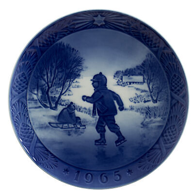 ROYAL COPENHAGEN PIATTO DI NATALE 1965 ORIGINALE PORCELLANA PRIMA SCELTA