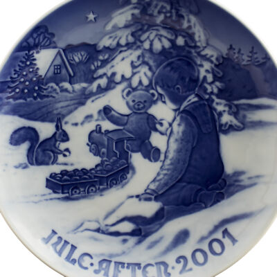 ROYAL COPENHAGEN BING&GRONDAHL PIATTO DI NATALE 2001 ORIGINALE PORCELLANA PRIMA