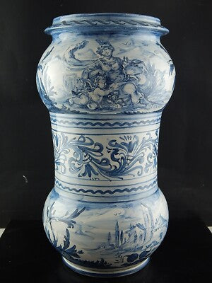 PORTA OMBRELLI BASTONI CERAMICA TORNIO DECORATO MANO ALBISOLA GIUSEPPE MAZZOTTI