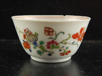 ANTICA FINE PORCELLANA TAZZA DA TE' COMPAGNIA DELLE INDIE DIPINTA MANO XVIII SEC