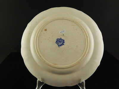 ANTICO PIATTO PIANO SOCIETA' CERAMICA ITALIANA MARCHIO 20 LAVENO VECCHIO MILANO