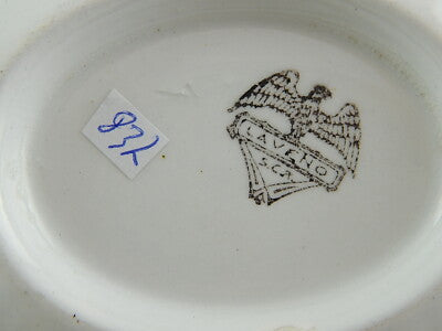 ANTICA RARA SALSIERA IMPERO BIANCA ORO SOCIETA' CERAMICA REVELLI LAVENO 1927