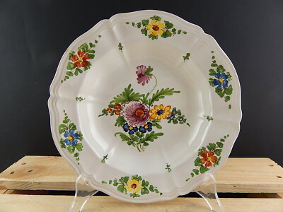 ANTICO 1946 PIATTO FONDO CERAMICA IMOLA TECNICA E DECORO SETTECENTO ITALIANO #5