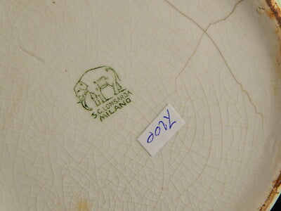 ANTICA LIBERTY CERAMICA LOMBARDA ELEFANTINO VASO CACHEPOT DIPINTI KAUFFMANN