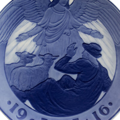 ROYAL COPENHAGEN PIATTO DI NATALE 1916 ORIGINALE PORCELLANA PRIMA SCELTA