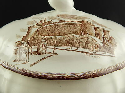 ANTICA ZUPPIERA CENTROTAVOLA CERAMICA RICHARD TORRE SAN PANCRAZIO CASTEL NUOVO..