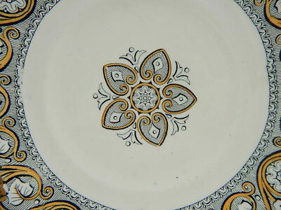 ANTICO PIATTO VASSOIO CERAMICA POTTERY INGLESE MINTON 1850 POMPEIAN BORDER TRAY