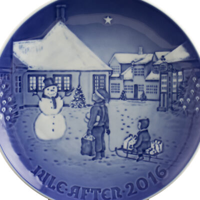 ROYAL COPENHAGEN BING&GRONDAHL PIATTO DI NATALE 2016 ORIGINALE PORCELLANA PRIMA