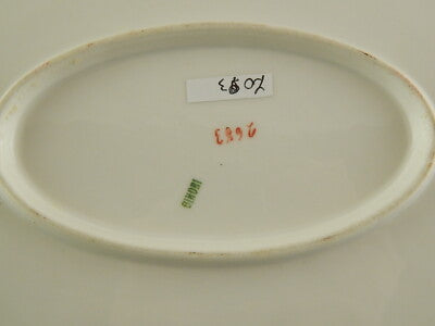 ANTICO RARO VASSOIO ARROSTO PORCELLANA FORMA AMERICA GINORI DOCCIA EPOCA LIBERTY