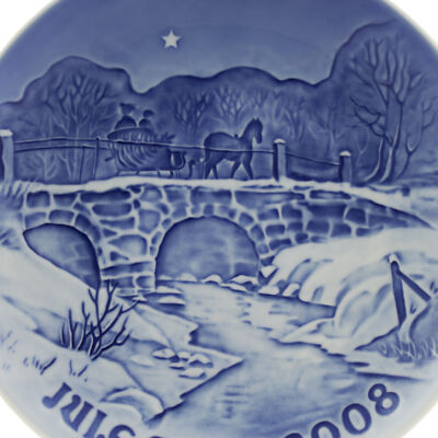 ROYAL COPENHAGEN BING&GRONDAHL PIATTO DI NATALE 2008 ORIGINALE PORCELLANA PRIMA