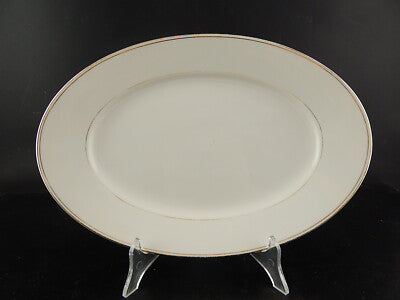 ANTICO VASSOIO RAVIERA PORCELLANA IMPERO ORO ZECCHINO GINORI DOCCIA FINE '800