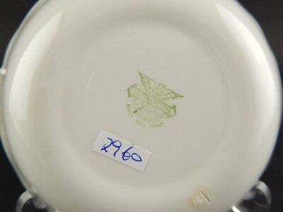 MODERNARIATO ANNI 60 CIOTOLA BIANCA PROFILO ORO CERAMICA LAVENO VERBANUM STONE #