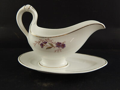 ANTICA HAVILAND LIMOGES SALSIERA PORCELLANA FINE 800 ART NOUVEAU DECORO FIORI