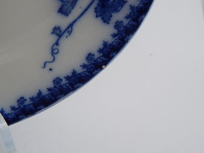 ANTICO VASSOIO OVALE CERAMICA PORCELLANA SARREGUEMINES U & C DECOR 8077 1850