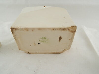 ANTICO RARO PORTA SALE PARETE CERAMICA E DROGHE CERAMICA LOMBARDA ELEFANTINO