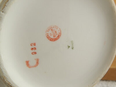 ANTICA BROCCA VERSATOIO PORCELLANA GINORI ITALIA ART NOUVEAU MUSEALE FINE 1800