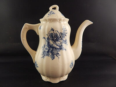 ART NOUVEAU ANTICA CAFFETTIERA CERAMICA BOCH FRERES LA LOUVRIERE DECORO RHODIA