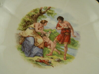 ANTICA ALZATA FRUTTIERA PORCELLANA RICHARD GINORI DECORO MITOLOGICO DEL 1927