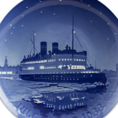 ROYAL COPENHAGEN BING&GRONDAHL PIATTO DI NATALE 1933 ORIGINALE PORCELLANA PRIMA