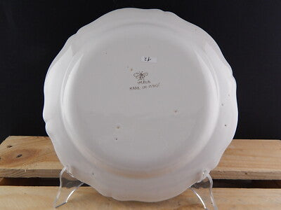 ANTICO 1946 PIATTO PIANO CERAMICA IMOLA TECNICA E DECORO SETTECENTO ITALIANO #17