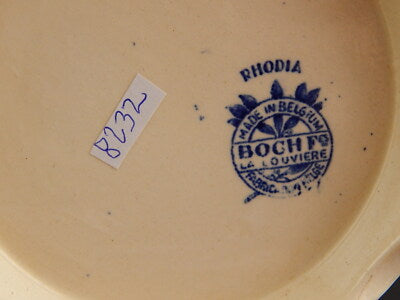 ART NOUVEAU ANTICA CAFFETTIERA CERAMICA BOCH FRERES LA LOUVRIERE DECORO RHODIA