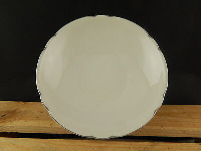 ANTICA ART DECO VERBANO LAVENO ALZATA CENTROTAVOLA PORCELLANA DECORO ARGENTO