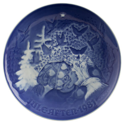 ROYAL COPENHAGEN BING&GRONDAHL PIATTO DI NATALE 1981 ORIGINALE PORCELLANA PRIMA